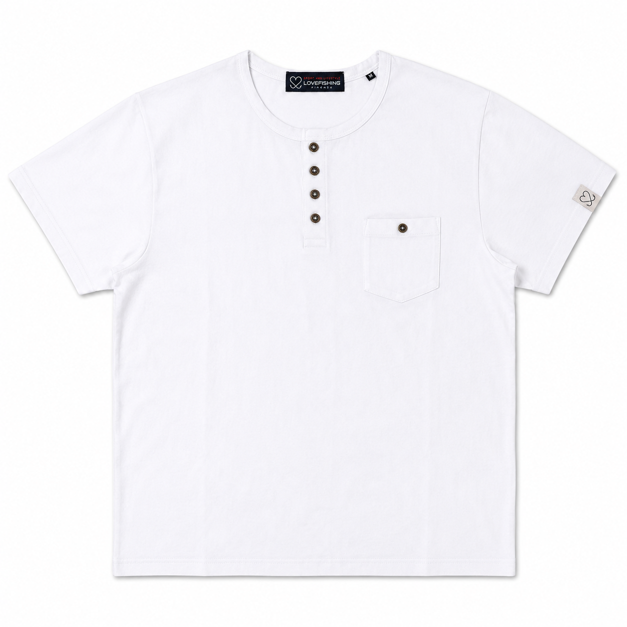 T-SHIRT BOTTONI BIANCA