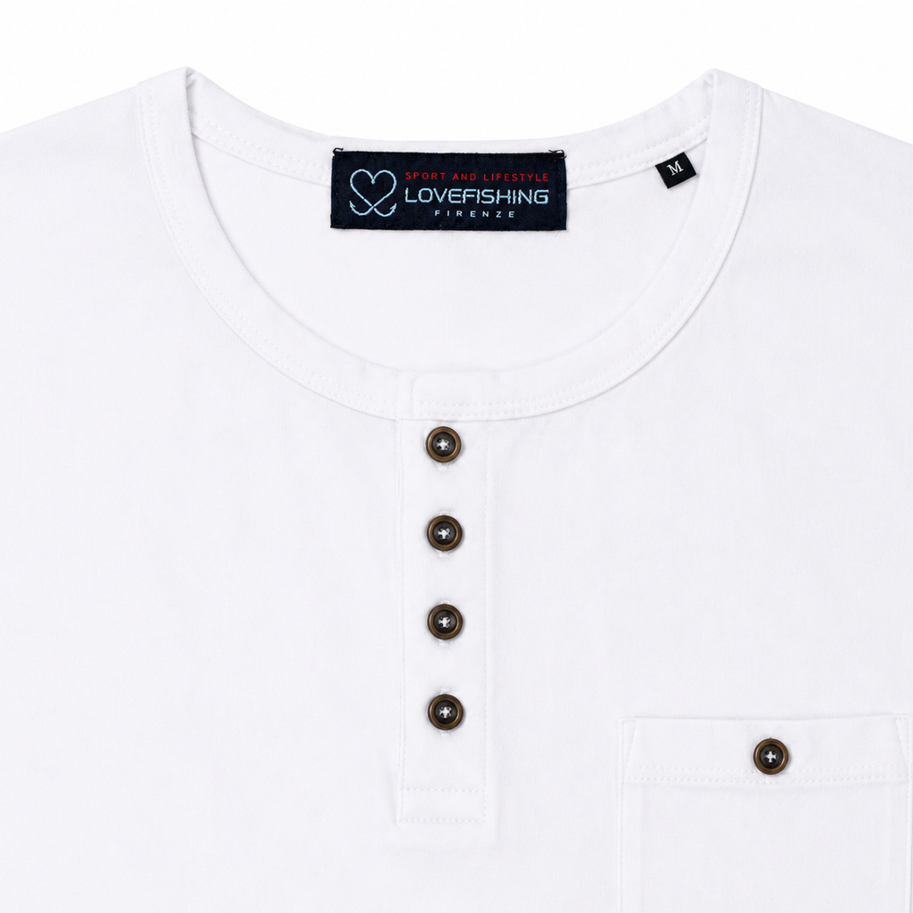 T-SHIRT BOTTONI BIANCA