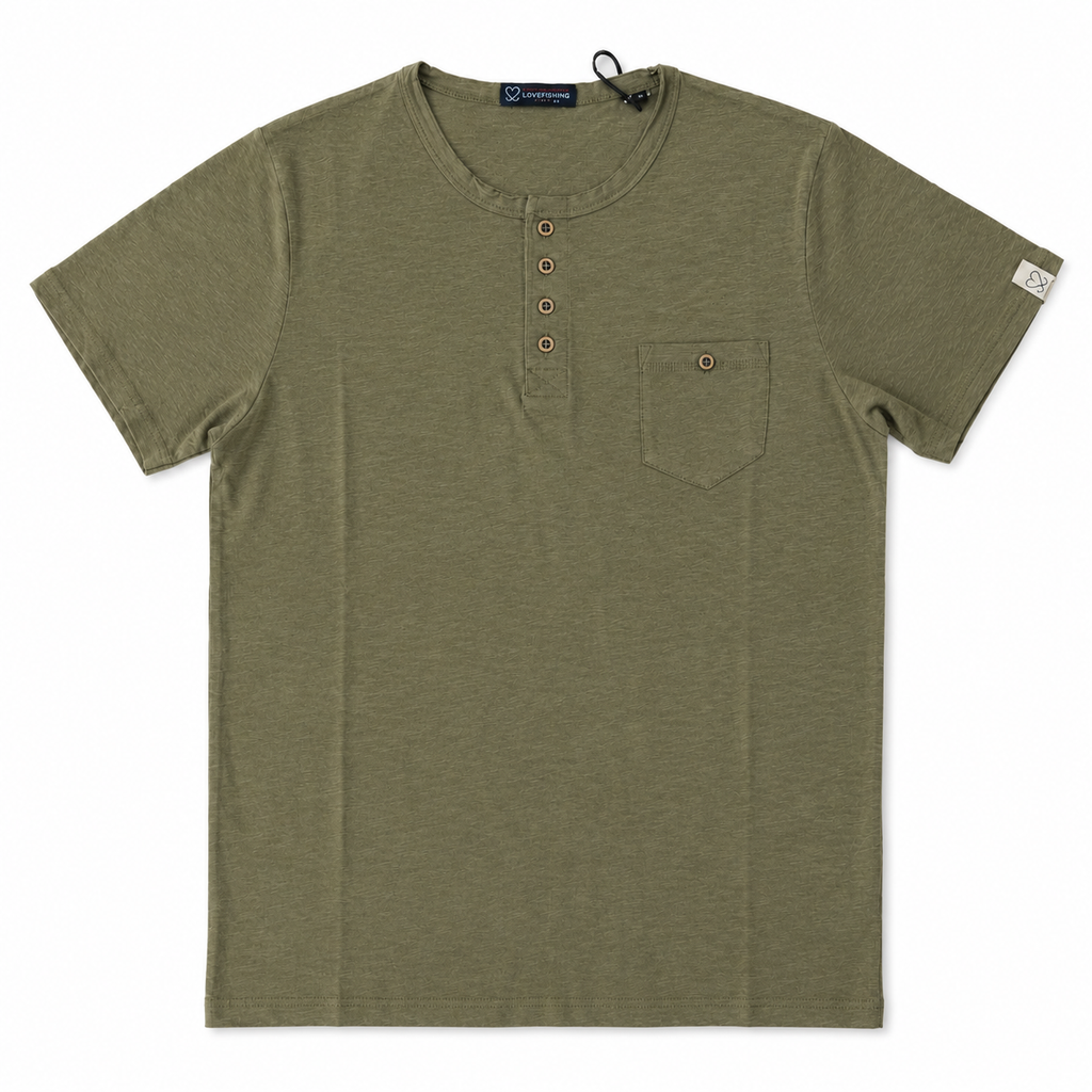 T-SHIRT BOTTONI VERDE