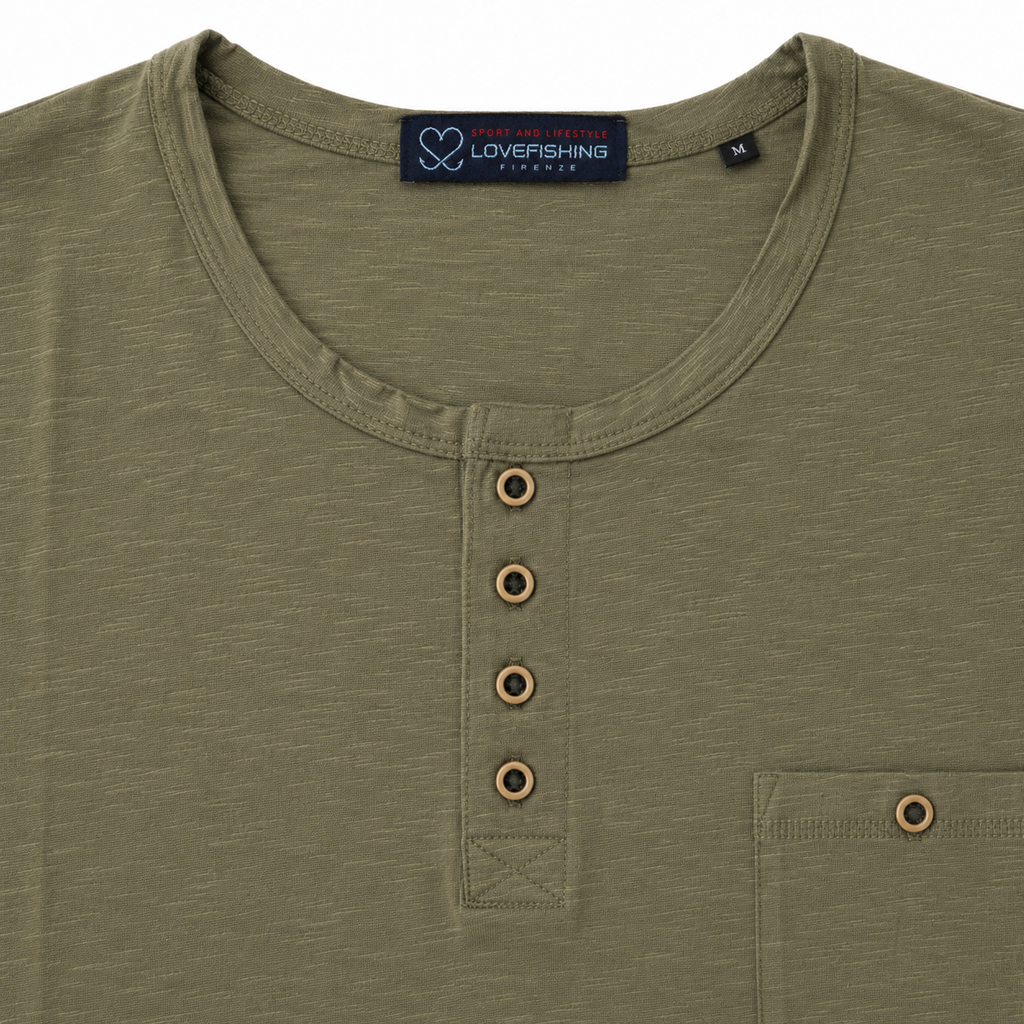 T-SHIRT BOTTONI VERDE