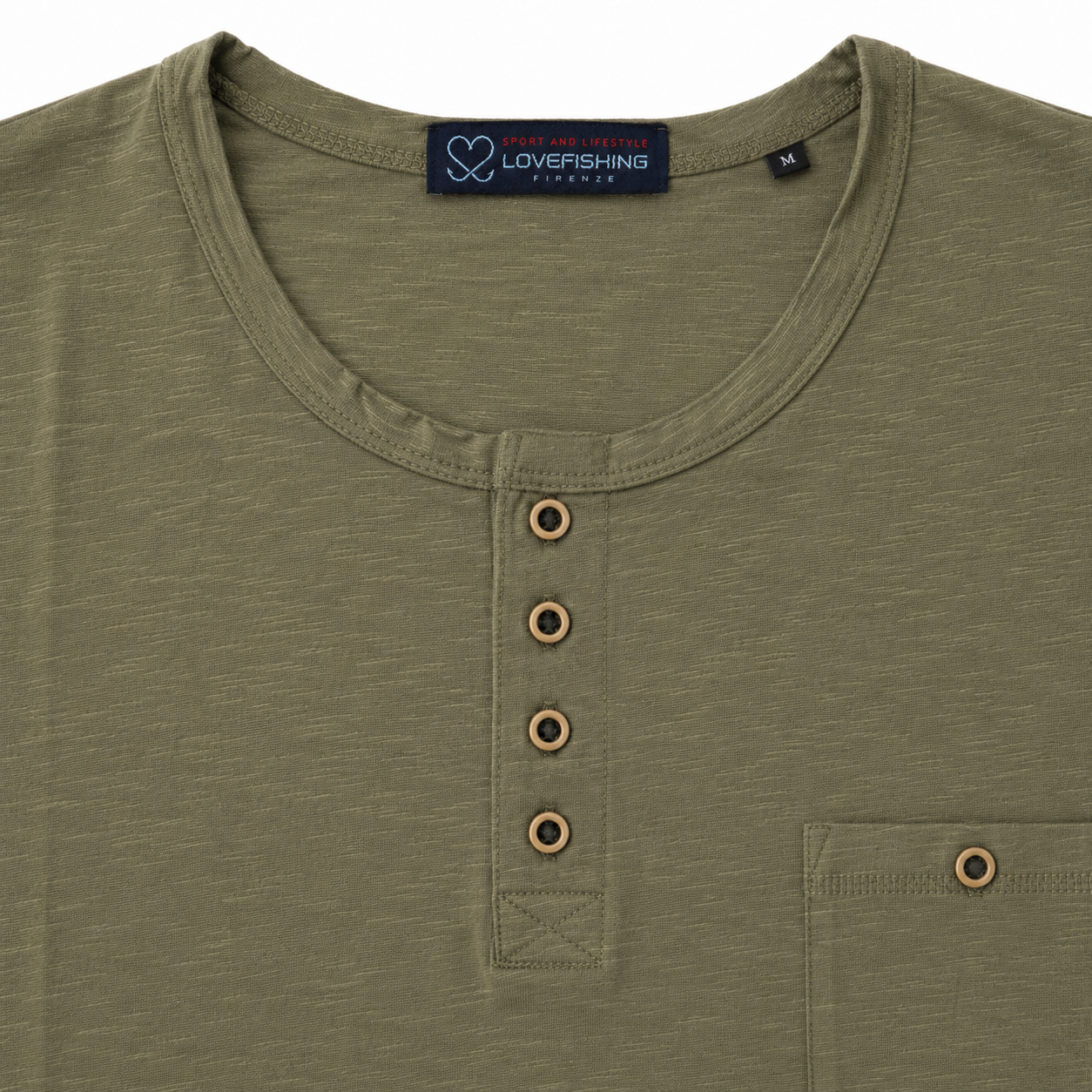 T-SHIRT BOTTONI VERDE