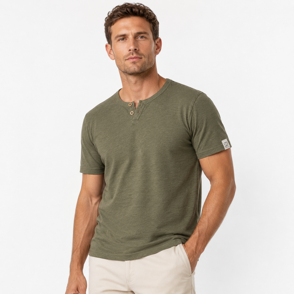 T-SHIRT VERDE SCOLLO V