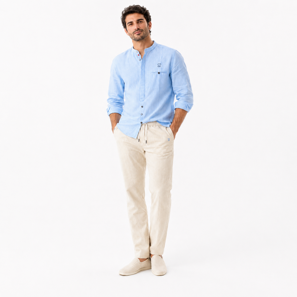 CAMICIA STAND COLLAR TAORMINA