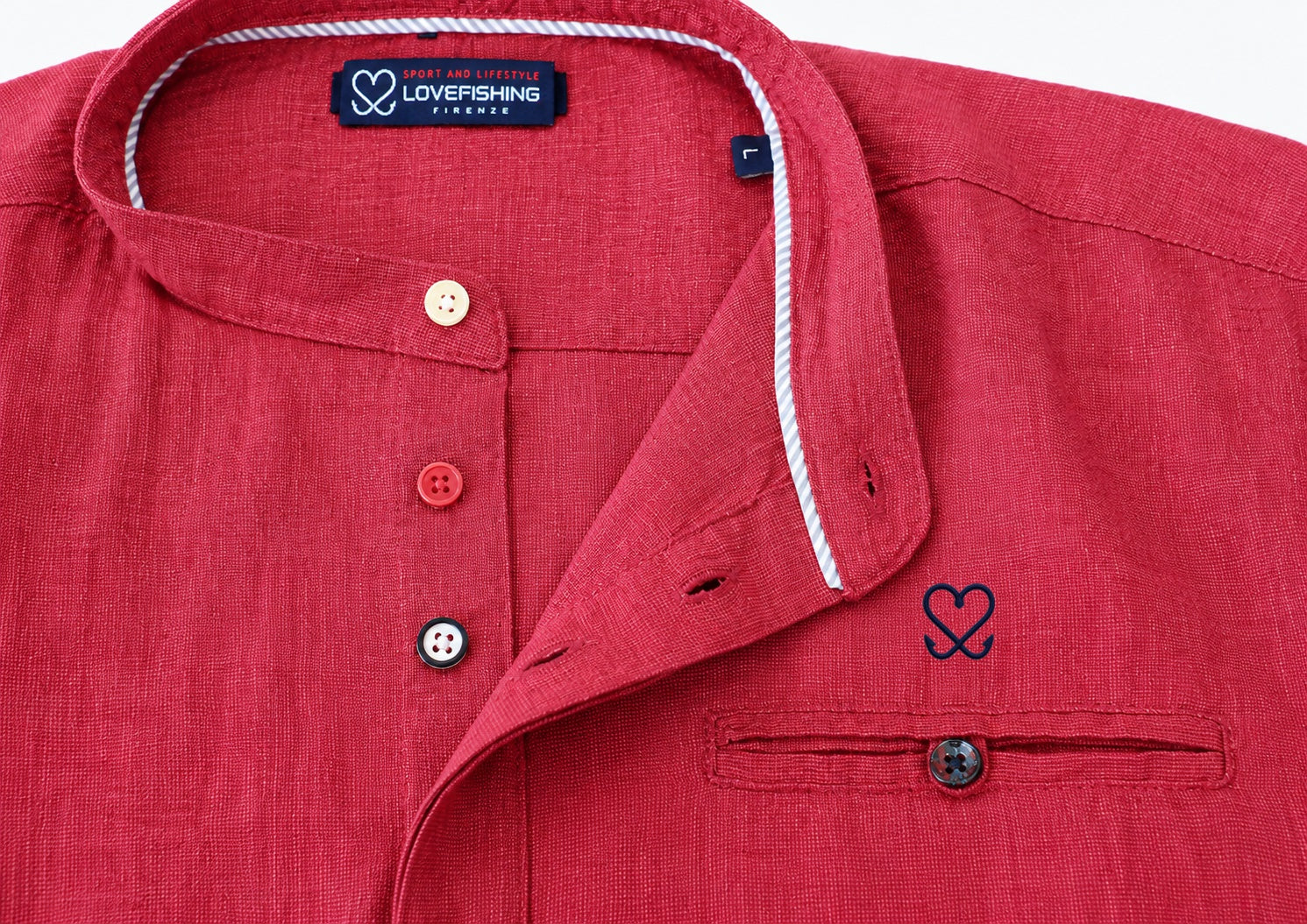 CAMICIA STAND COLLAR TAORMINA